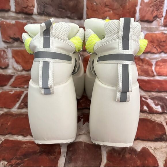 NIB Poster Grl funky wave neon green laced platform Rave sneakers Sz 10 - Picture 6 of 8